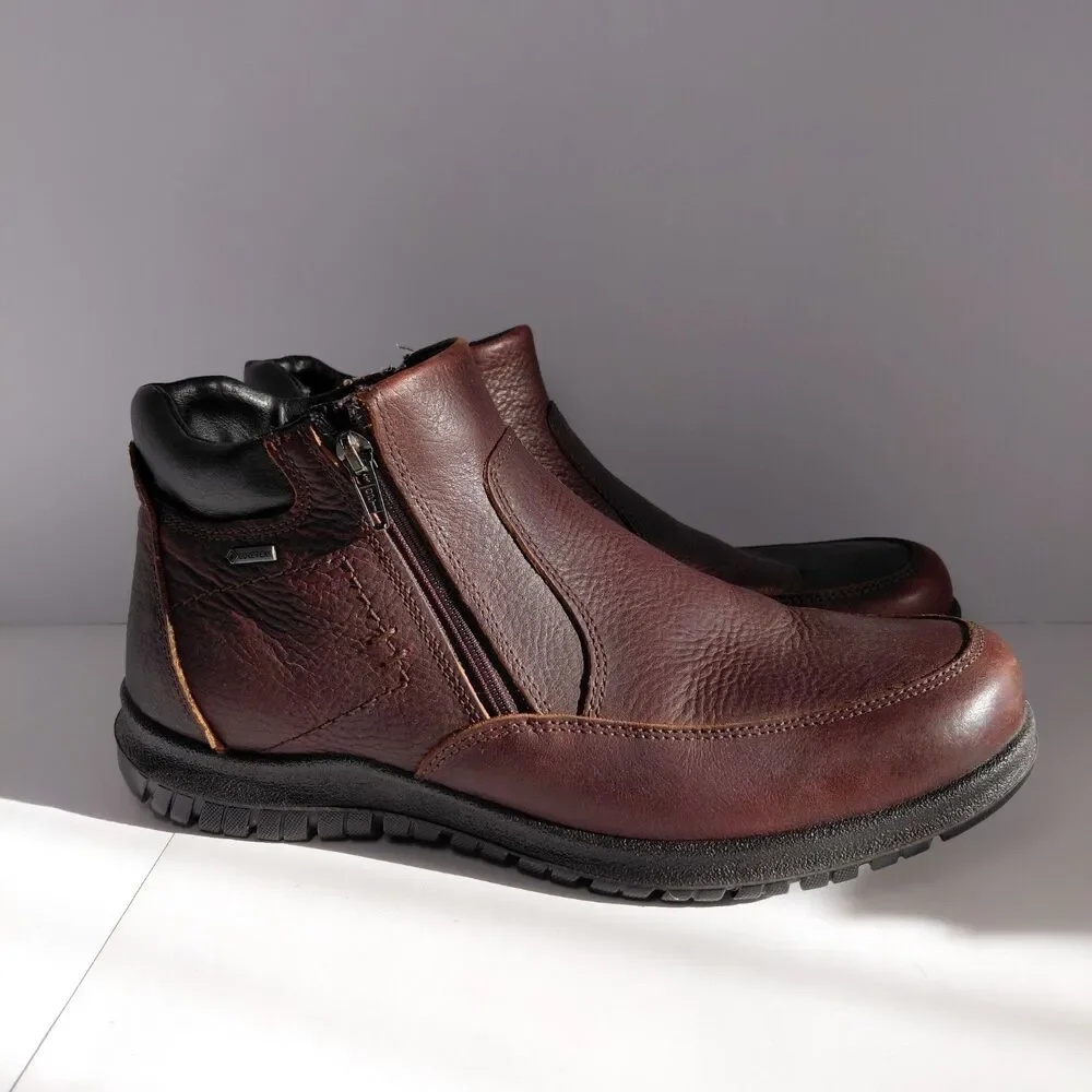 Ara Ruben Ankle Utility Boot Gore Tex Brown Leather Made In Italy Men’s Size 9.5